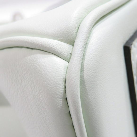 HERMES Hermes Birkin 25 Handbag Vert Fizz Silver Hardware Swift B Stamp C71 W... - Picture 6 of 16